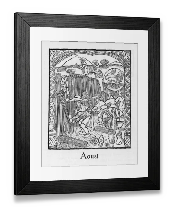 Framed Print : Month / August Framed Print : Month / August