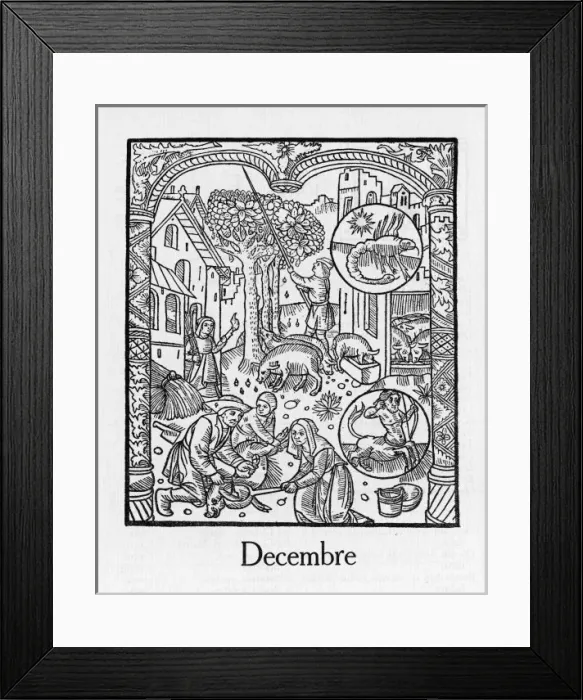 Framed Print : Month / December Framed Print : Month / December