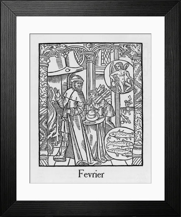 Framed Print : Month / February 16C Framed Print : Month / February 16C
