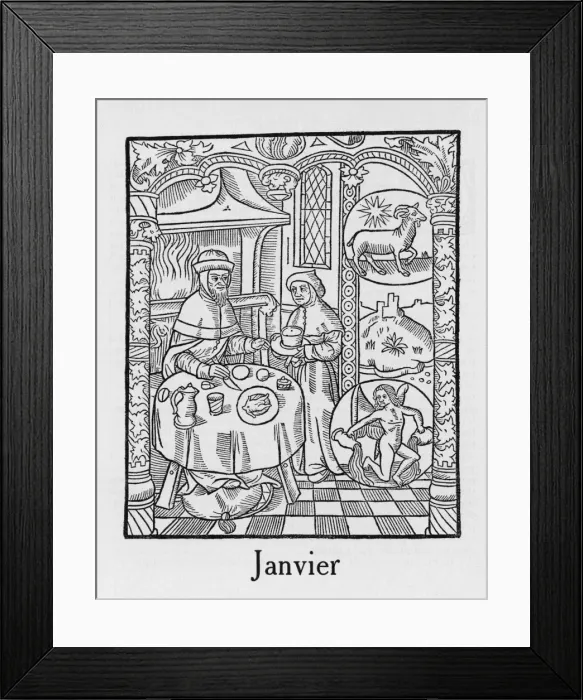 Framed Print : Month / January Framed Print : Month / January