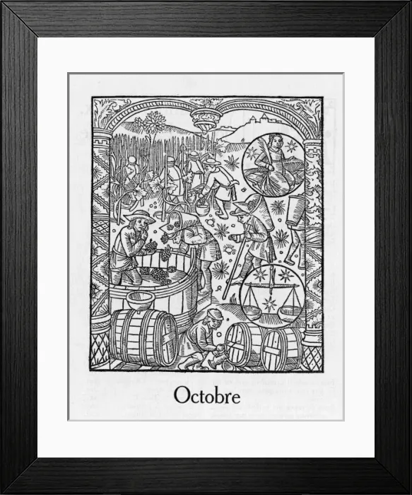 Framed Print : Month / October Framed Print : Month / October