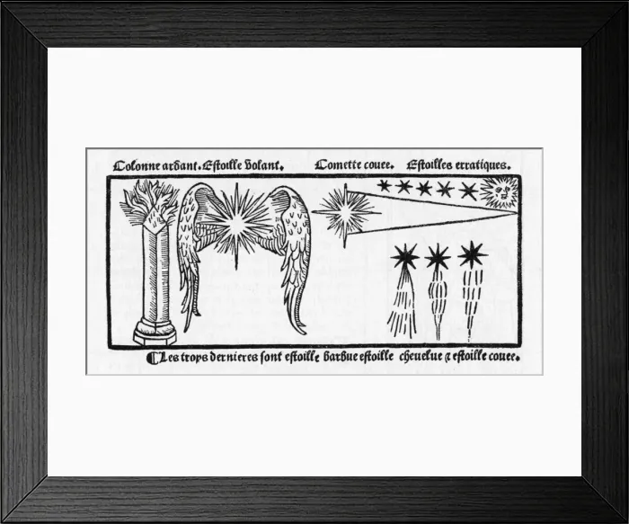 Framed Print : COMETS &C. The Shepherd who sleeps in the fields sees many more things Framed Print : COMETS &C. The Shepherd who sleeps in the fields sees many more things