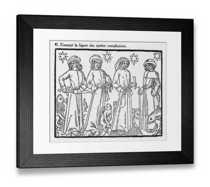 Framed Print : Four Temperaments Framed Print : Four Temperaments