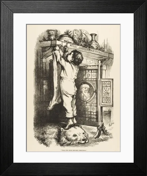 Framed Print : Hanging Stocking Framed Print : Hanging Stocking