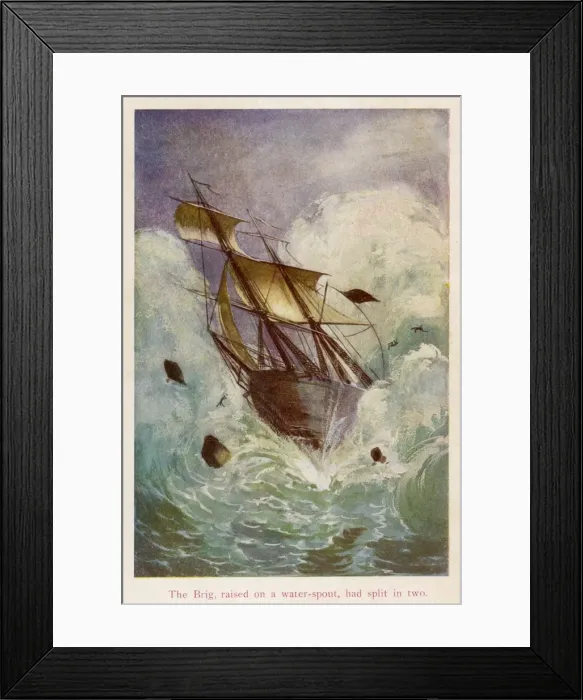 Framed Print : Verne / Mysterious Island Framed Print : Verne / Mysterious Island