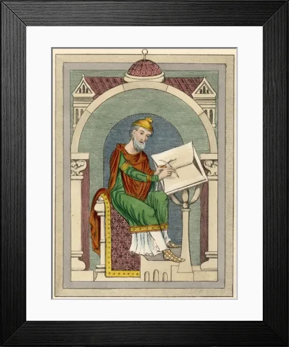 Framed Print : Wulfstan Writing(Strutt) Framed Print : Wulfstan Writing(Strutt)
