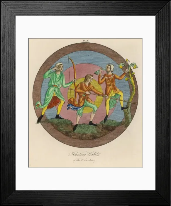 Framed Print : (Strutt) Hunting Habits Framed Print : (Strutt) Hunting Habits