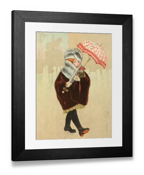 Framed Print : Well Wrapped Girl Framed Print : Well Wrapped Girl