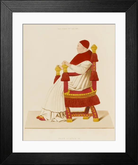 Framed Print : Pope Sixtus IV (Shaw) Framed Print : Pope Sixtus IV (Shaw)