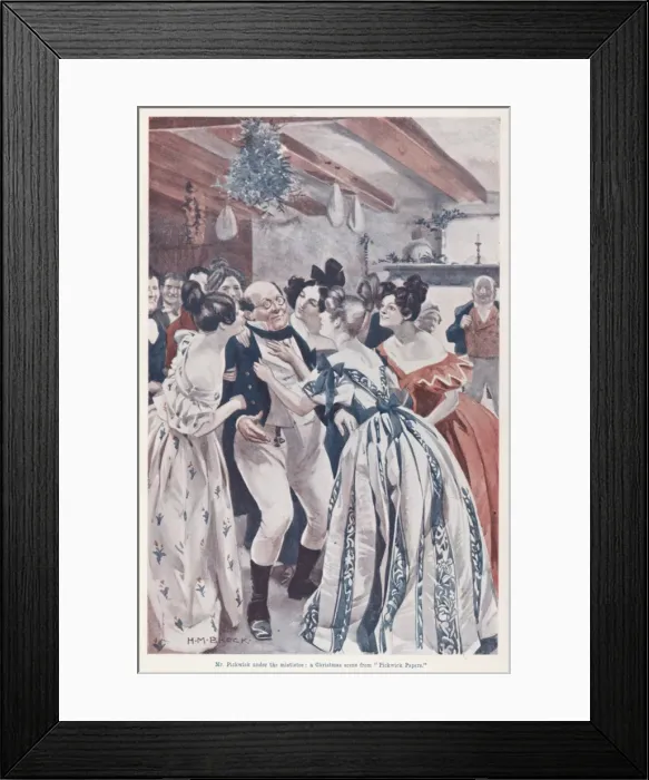 Framed Print : Picwick & Mistletoe Framed Print : Picwick & Mistletoe