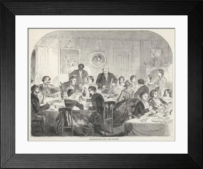 Framed Print : Thanksgiving Dinner Framed Print : Thanksgiving Dinner