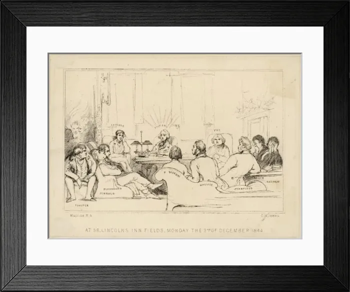 Framed Print : Charles Dickens in 1844 Framed Print : Charles Dickens in 1844