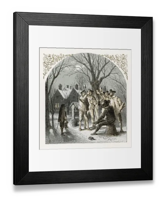 Framed Print : Wassailing Fruit Trees Framed Print : Wassailing Fruit Trees
