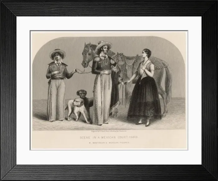 Framed Print : Racial / Mexicans C1850 Framed Print : Racial / Mexicans C1850