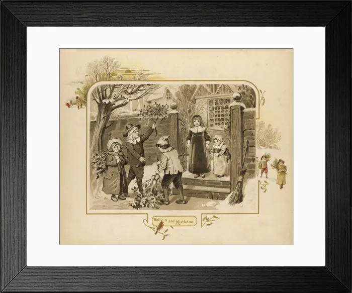 Framed Print : Gathering Decorations Framed Print : Gathering Decorations