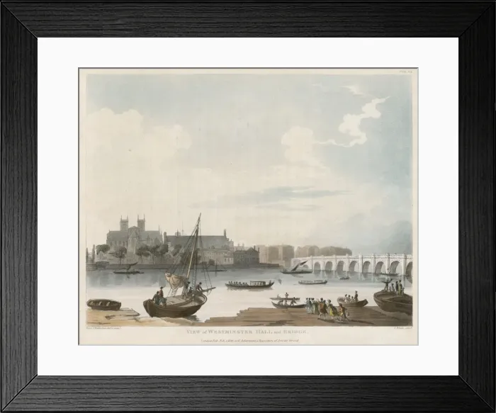 Framed Print : Westminster 1810 Framed Print : Westminster 1810