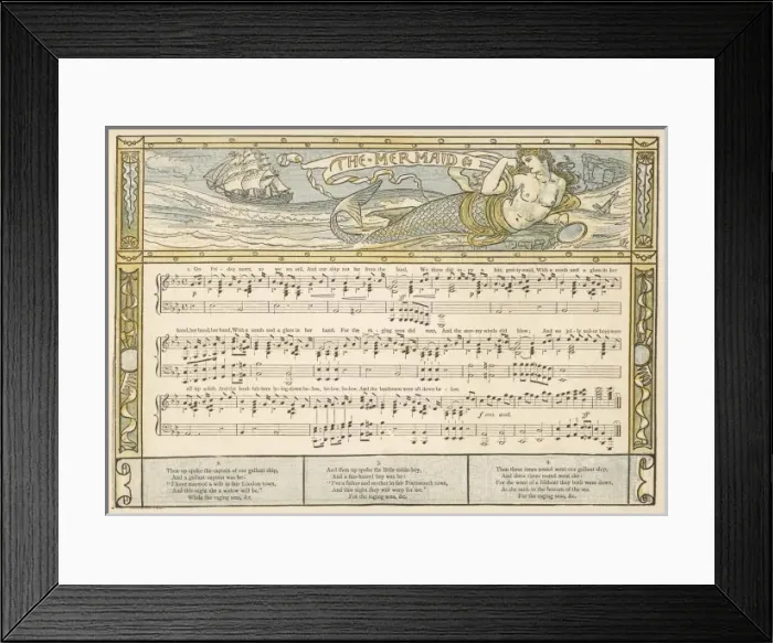 Framed Print : Mermaid (Crane) Framed Print : Mermaid (Crane)
