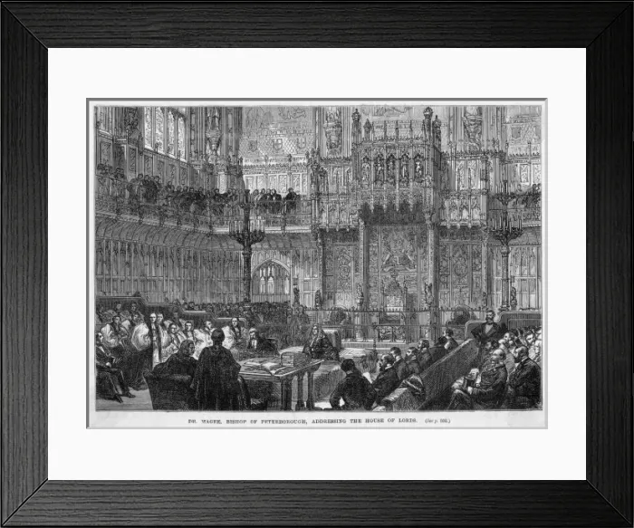 Framed Print : House of Lords / 1869 Framed Print : House of Lords / 1869