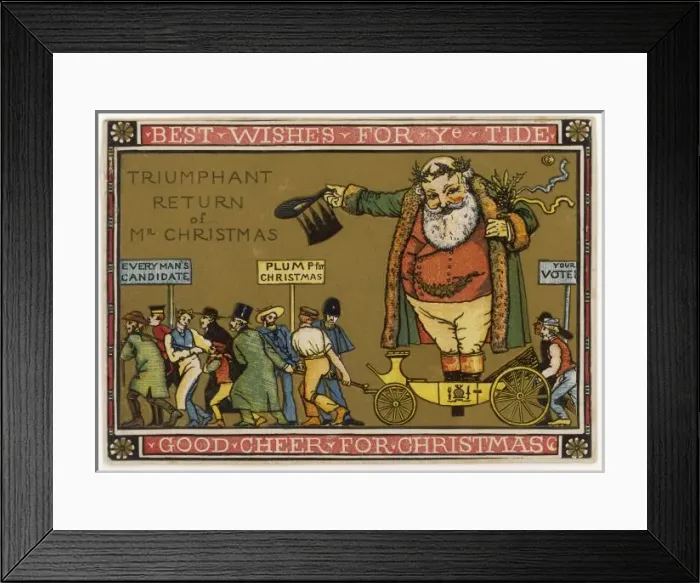Framed Print : Card - Mr Christmas Framed Print : Card - Mr Christmas