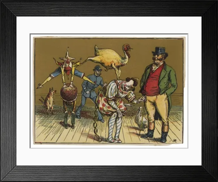 Framed Print : Card - John Bull Framed Print : Card - John Bull