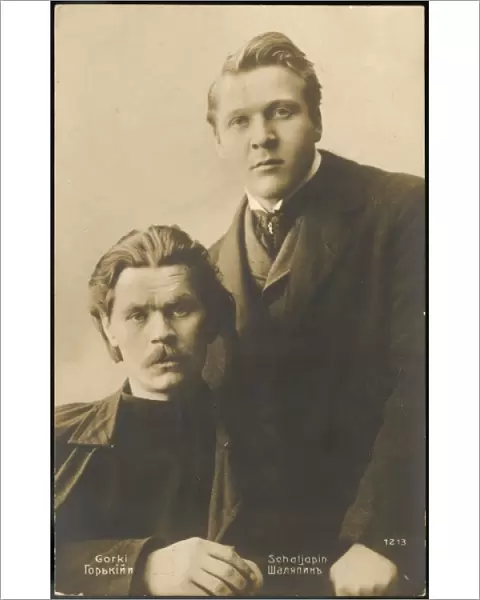 Maxim Gorky And Chaliapin