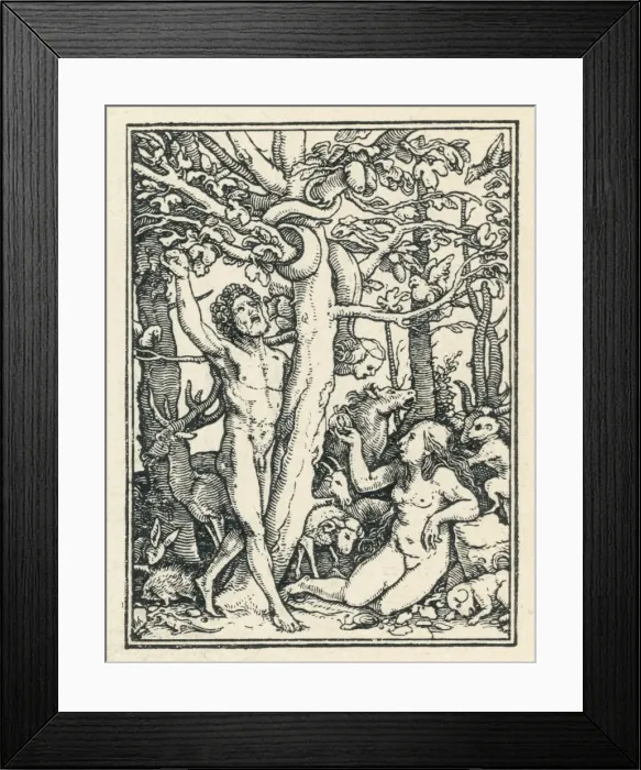 Framed Print : Adam&eve Eat Framed Print : Adam&eve Eat