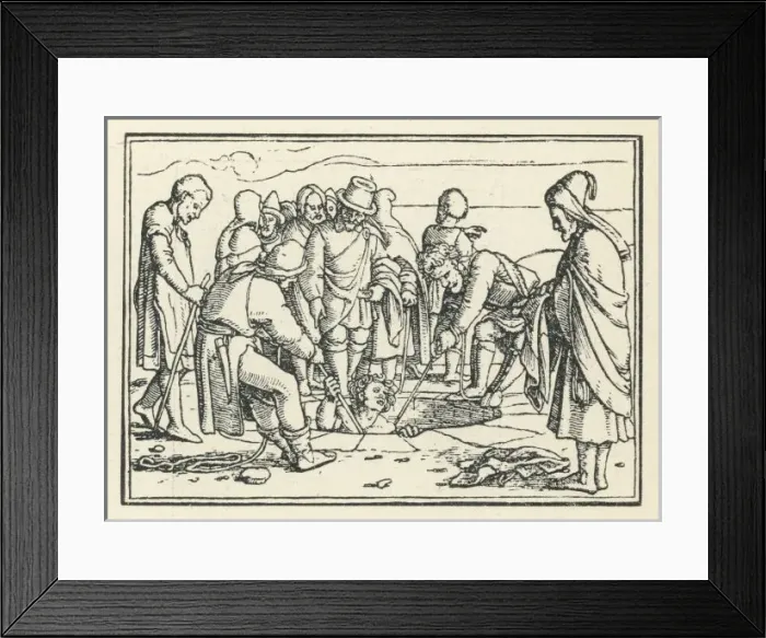 Framed Print : Joseph in Well Framed Print : Joseph in Well