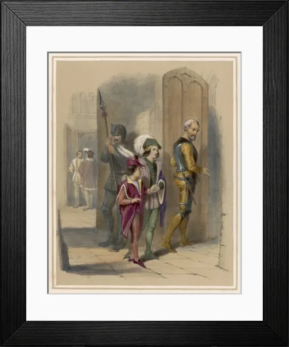 Framed Print : Princes in Tower 1483 Framed Print : Princes in Tower 1483
