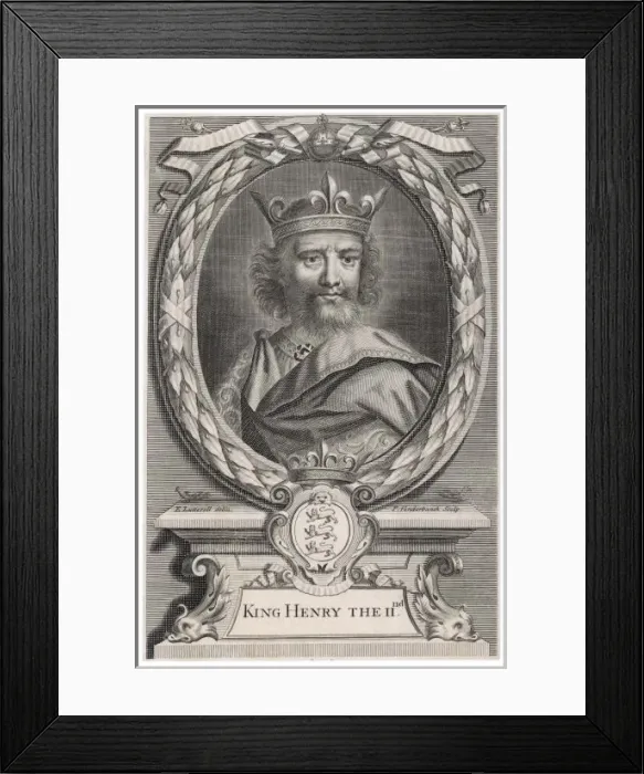 Framed Print : Henry Ii / E Lutterell Framed Print : Henry Ii / E Lutterell