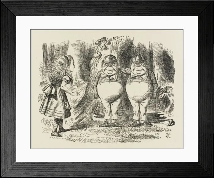 Framed Print : Tweedledum / Tweedledee Framed Print : Tweedledum / Tweedledee