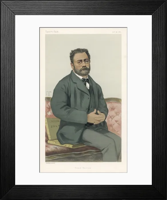 Framed Print : Zola / Chartran / Vf 1880 Framed Print : Zola / Chartran / Vf 1880