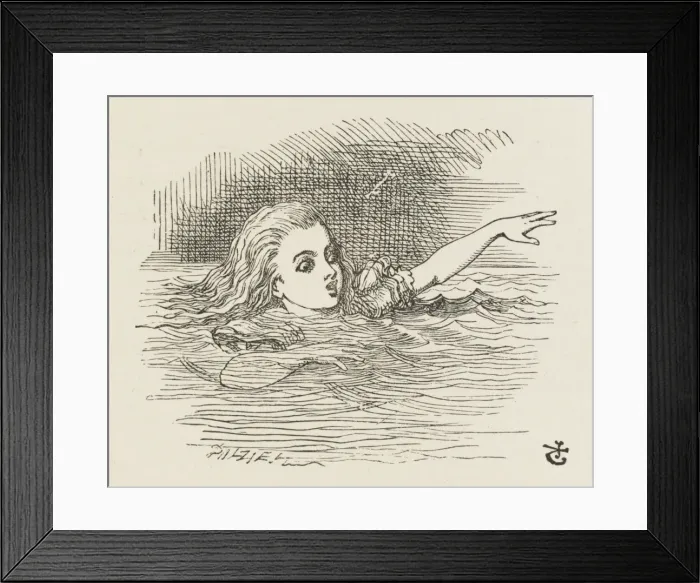 Framed Print : Alice / The Pool of Tears Framed Print : Alice / The Pool of Tears