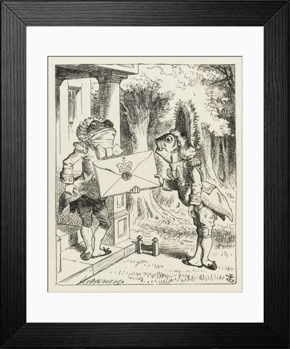 Framed Print : Fish & Frog Footmen Framed Print : Fish & Frog Footmen