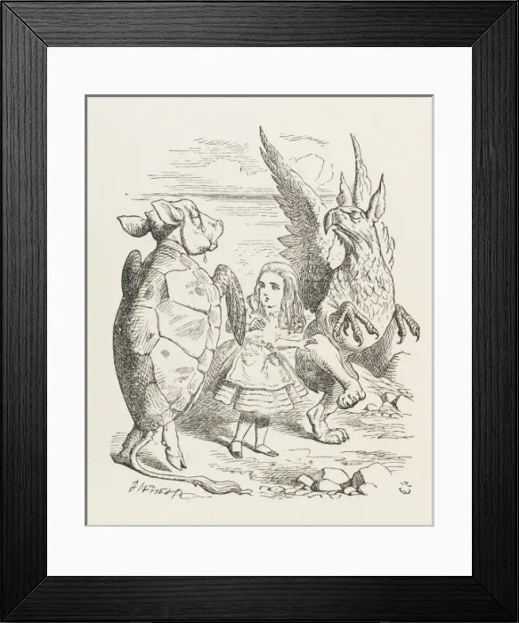 Framed Print : Alice / Lobster Quadrille Framed Print : Alice / Lobster Quadrille