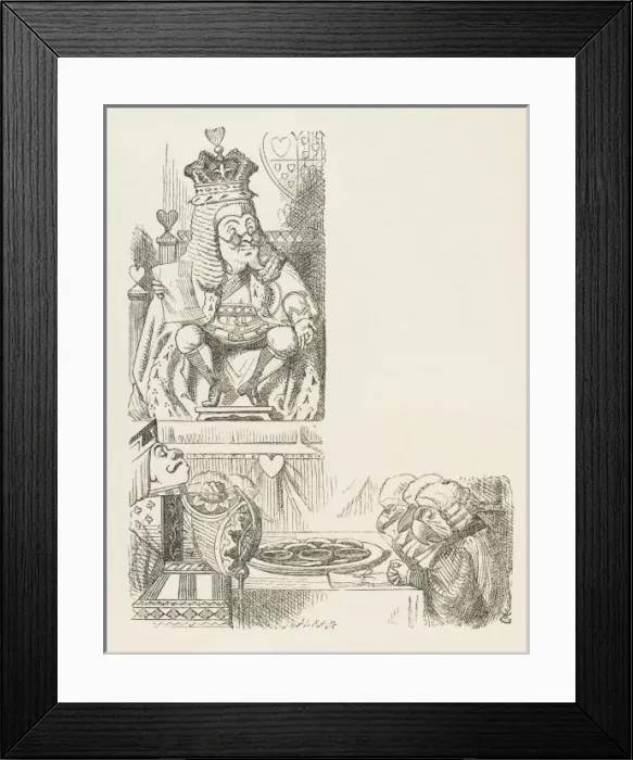 Framed Print : Alice / The Trial - Tarts Framed Print : Alice / The Trial - Tarts