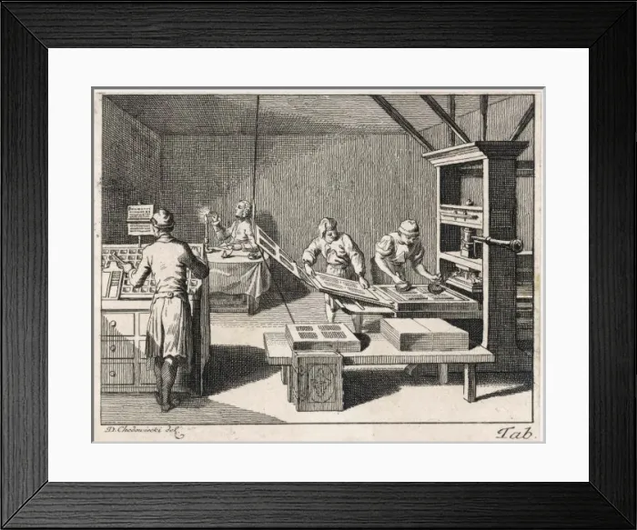 Framed Print : Printing Office Scene / Dc Framed Print : Printing Office Scene / Dc