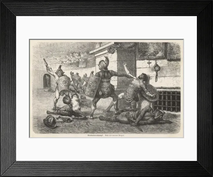 Framed Print : Gladiator Seeks Approval Framed Print : Gladiator Seeks Approval