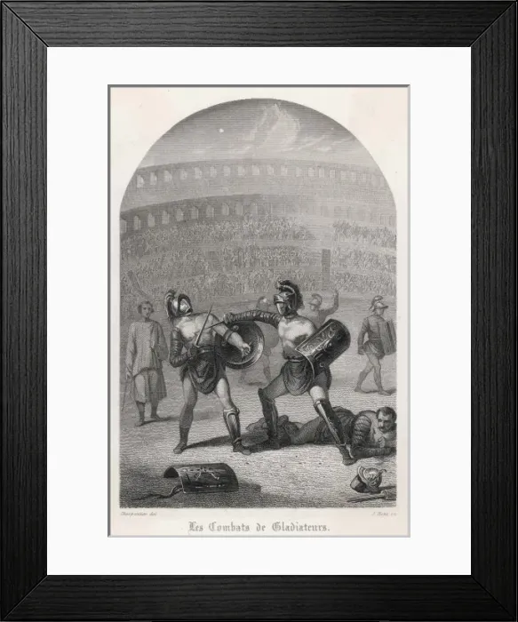 Framed Print : Gladiators with Shields Framed Print : Gladiators with Shields