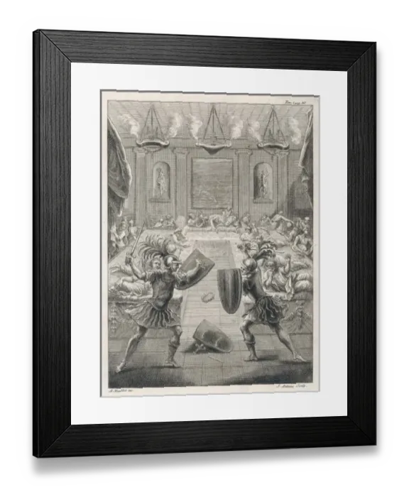 Framed Print : Gladiators after Dinner Framed Print : Gladiators after Dinner