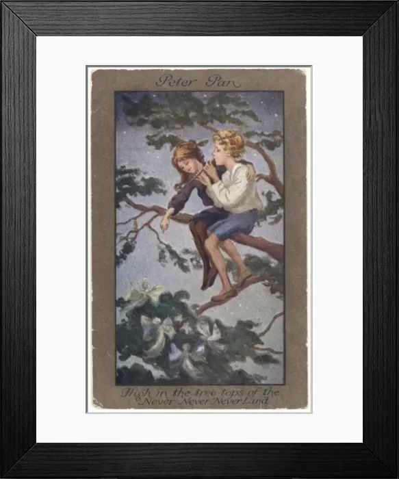 Framed Print : Pan & Wendy Sit / Postcard Framed Print : Pan & Wendy Sit / Postcard