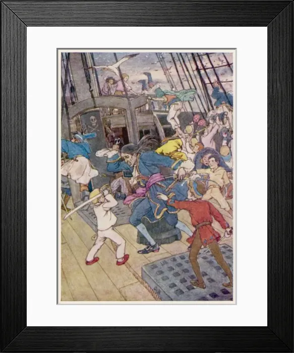 Framed Print : Pan / Woodward / Pirate Ship Framed Print : Pan / Woodward / Pirate Ship