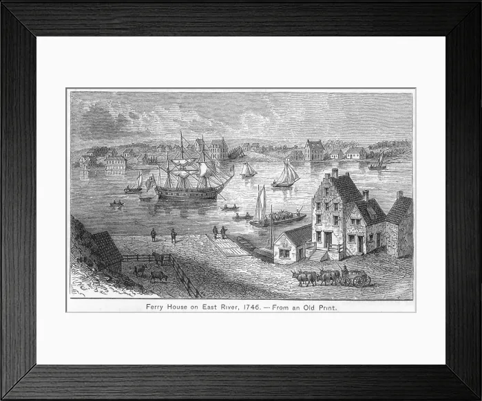 Framed Print : New York / Ferry House 18C Framed Print : New York / Ferry House 18C