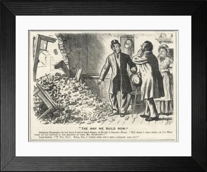 Framed Print : Household / Collapsed Wall Framed Print : Household / Collapsed Wall