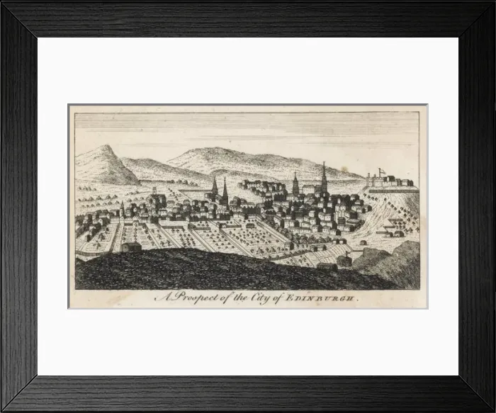 Framed Print : Edinburgh / View of 1763 Framed Print : Edinburgh / View of 1763