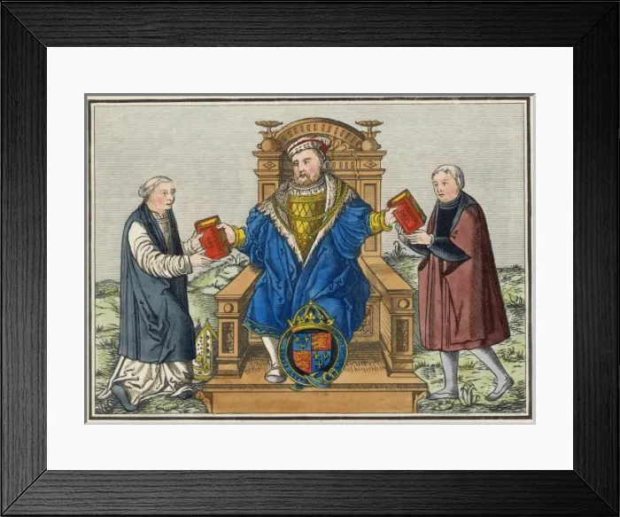 Framed Print : Henry VIII & Bishops Framed Print : Henry VIII & Bishops