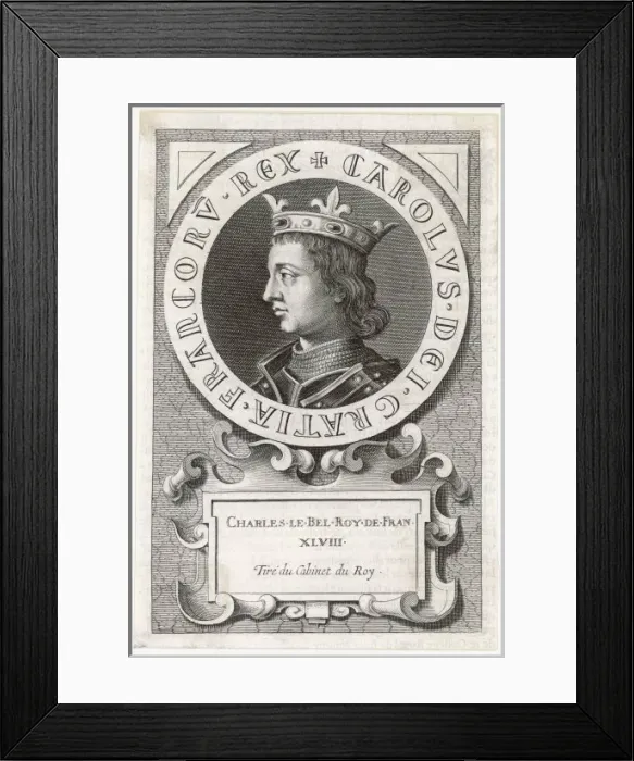 Framed Print : Charles IV of France Framed Print : Charles IV of France
