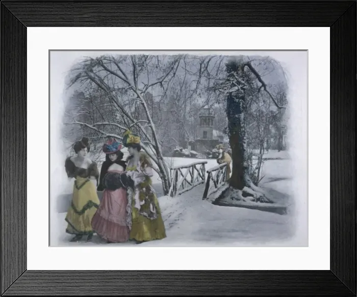 Framed Print : Winter Walk 3 Ladies Framed Print : Winter Walk 3 Ladies