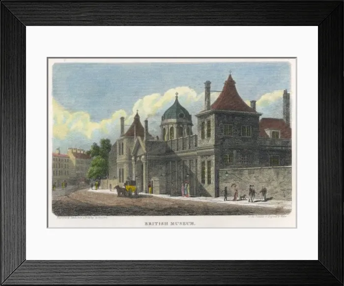 Framed Print : British Museum in 1815 Framed Print : British Museum in 1815