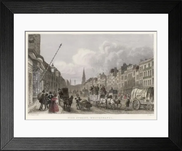 Framed Print : Social / Whitechapel 1828 Framed Print : Social / Whitechapel 1828
