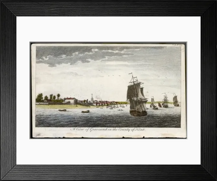 Framed Print : Gravesend  /  Thames 18C